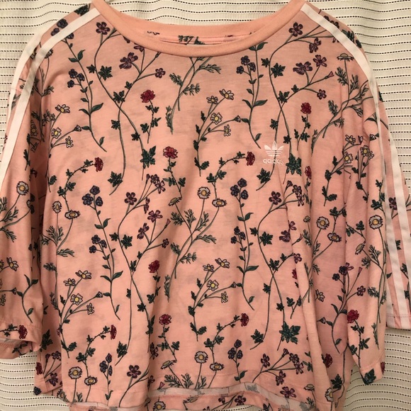 Adidas Floral Top - Picture 1 of 6